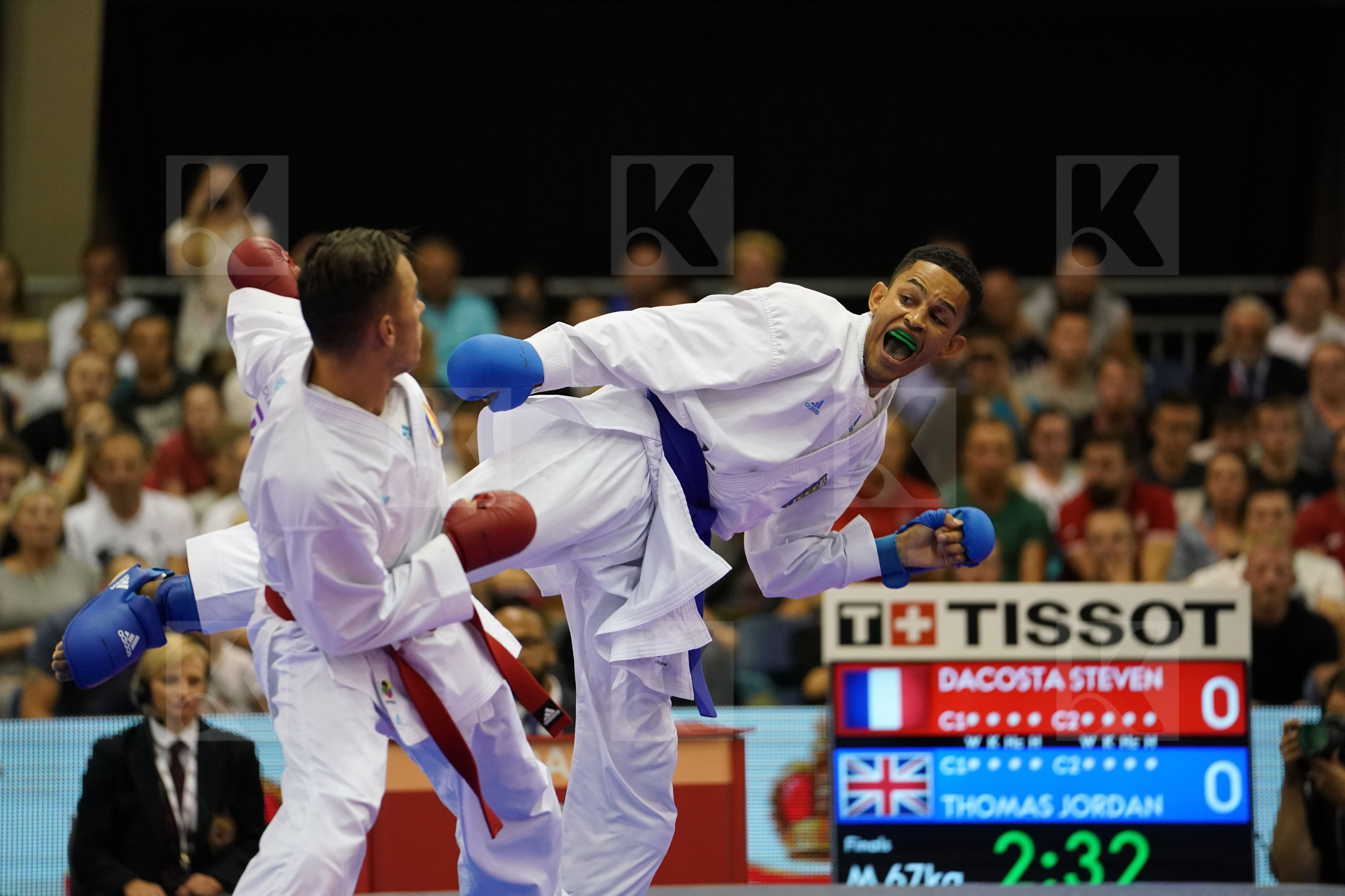 Dacosta Steven England France Gold match Male Kumite -67kg Thomas Jordan